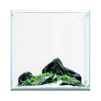 UNS Ultra Clear Rimless Tank - 33GAL | 125L - 19.68x19.68x19.68 | 50x50x50 CM, 8mm Glass Thickness, Leveling Mat Included - Low Iron, High Clarity Fish Tank w/ 45° Mitered Edge - [50C]