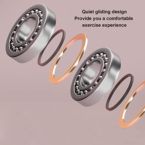 Wheel for Core Muscle Training, 4 Silent Smooth Rolling Ab Rollers with Knee Mat, Abs Training Disc for Men & Women, Home Gym Workout Fitness Equipment