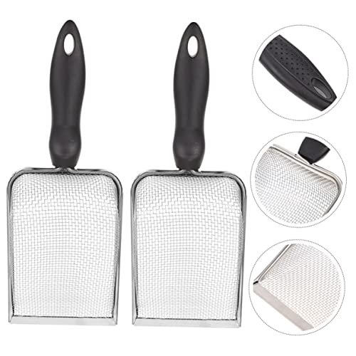 balacoo 2pcs Reptile Litter Scoops Sand Substrate Scoop Shovel for Reptile Terrarium Pet Poop Clean Tool