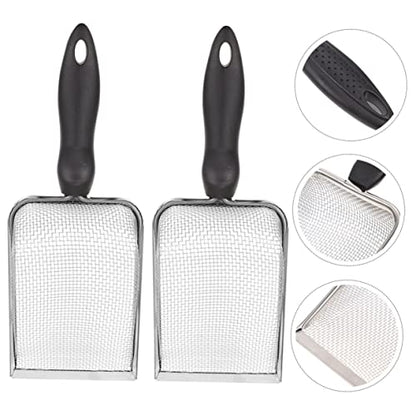 balacoo 2pcs Reptile Litter Scoops Sand Substrate Scoop Shovel for Reptile Terrarium Pet Poop Clean Tool