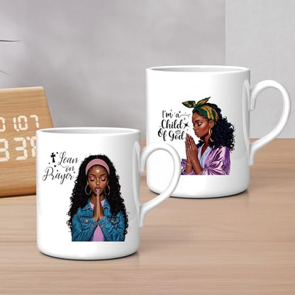 Black Girl UV DTF Cup Wraps - 20 Sheet Pray UV DTF Transfer Decals, Black Girl UVDTF Cup Wraps for Glass, Inspirational Waterproof Transfer Sticker, DIY Crafts for Women - color: Girl531