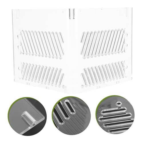 Toyvian Aquarium Divider Tray Acrylic Fish Tank Grid for Clean Healthy Environment