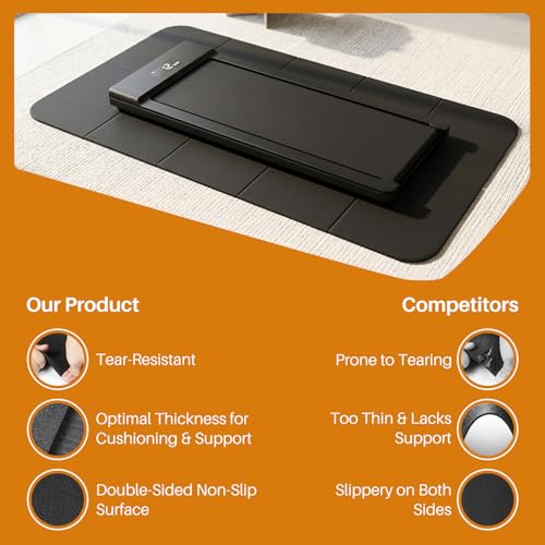 Walking Pad Mat for Carpet,6mm Thick,Bike Mat Compatible with Peloton Bike,Elliptical,Treadmill Mat,Under Exercise Bike Trainer Pad for Indoor Stationary Spin Bike Gym Equipment Hardwood Floor Carpet - size: 60"L x 24"W x 0.3"Th
