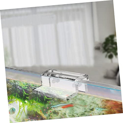 BESPORTBLE 12pcs Acrylic Fish Tank Cover Support Bracket Fixed Tool for Open Rib Aquariums Holder for Turtle Tanks Pet Boxes Compatible Thick