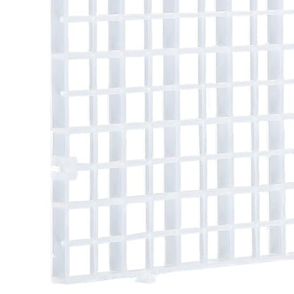 Aquarium Plastic Grid Divider Tray Egg Crate,Grid Isolate Board Divider Fish Tank Bottom Black Filter Tray (2 Pcs L)