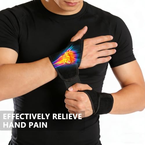 Wrist Brace 2pack Wrist Support Hand Strap Sport Unisex One Size Adjustable - style: style1-2pcs