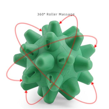 Spiky Massage Roll Balls, Deep Tissue Massager for Myofascial Release, Blue - color: Blue