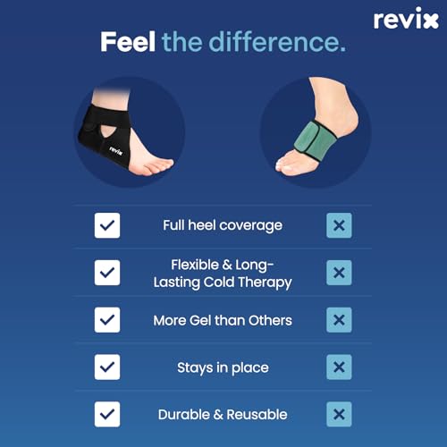 REVIX Heel Ice Pack Wrap for Plantar Fasciitis & Achilles Tendonitis, Gel - style: 1 Pack