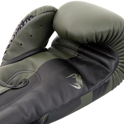 Venum Elite Standup Shin Guards - color: Khaki/Black, size: Medium