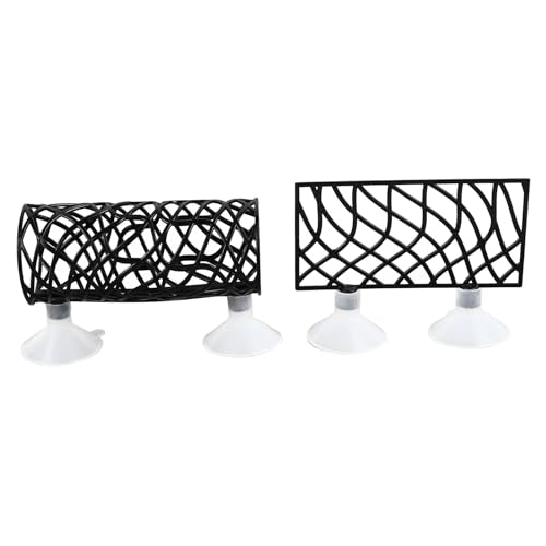 Zunate Fish Resting Bed Tunnel, Betta Tunnel Swim Tube Easy to Install with Suction Cups for All Fish, Home Fish Accessories Decorations (Black)