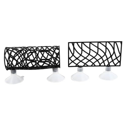Zunate Fish Resting Bed Tunnel, Betta Tunnel Swim Tube Easy to Install with Suction Cups for All Fish, Home Fish Accessories Decorations (Black)
