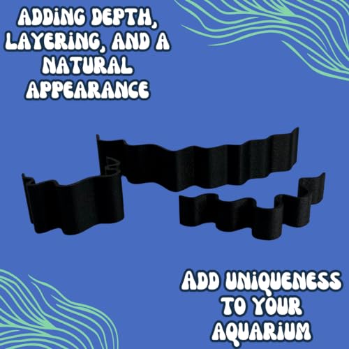 REEFSHAPE Aquarium or Terrarium Substrate Cliffs Combo Pack | Separate Substrate Layers in Aquariums or Terrariums to Create Cliffs & Depth | Made in USA (Cliff Combo, Black) - color: Cliff Combo, Black