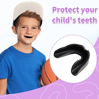 10 Pieces Sport Mouth Guards, Black - color: Black