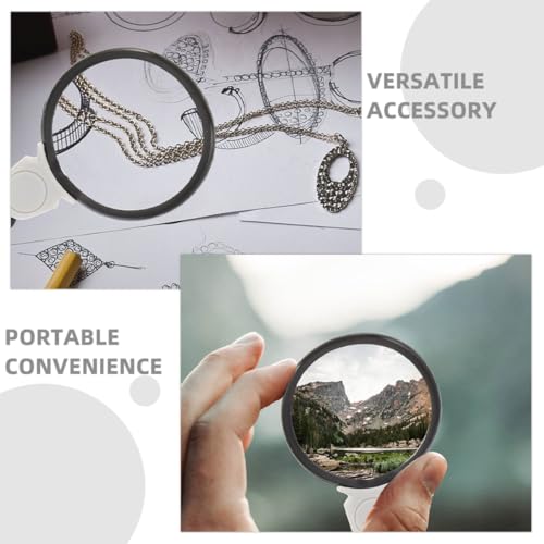 2pcs Portable Neck Hanging Magnifying Glass for Coins Maps and Jewelry Lightweight Design Enhanced Clarity for Prints and Detailed Observations