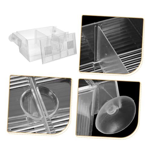 BESPORTBLE 2pcs Fish Breeding Box Cups Isolation Container for Newborn and Pregnant Fish for Aquarium Use Viewing Improves Survival Rates of Fry