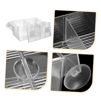 BESPORTBLE 2pcs Fish Breeding Box Cups Isolation Container for Newborn and Pregnant Fish for Aquarium Use Viewing Improves Survival Rates of Fry