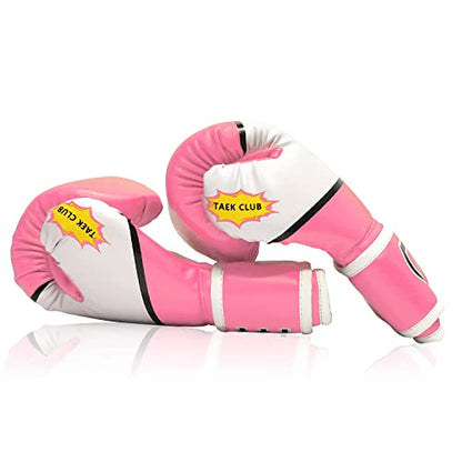 CKE Boxing Gloves for Kids Ages 5-12, Beginner Punch Bag Training Gloves | Youth boxing gloves and kids boxing gloves for boys and girls, ideal for beginner practice, punching drills and training - color: PINK