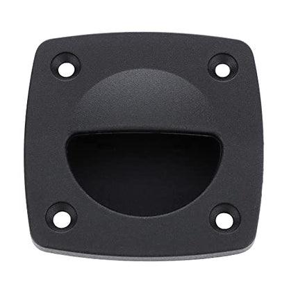VTurboWay Nylon Square Flush Pull Handle, Marine Boat Yacht Cabin Accesories, Black
