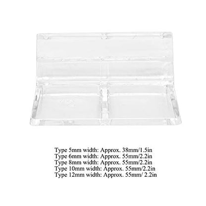 Yctze 20 Pack MultiSized Aquarium Accessory, Acrylic Clip Holder and Glass Cover Support Clamp for Rimless Fish (12mm)