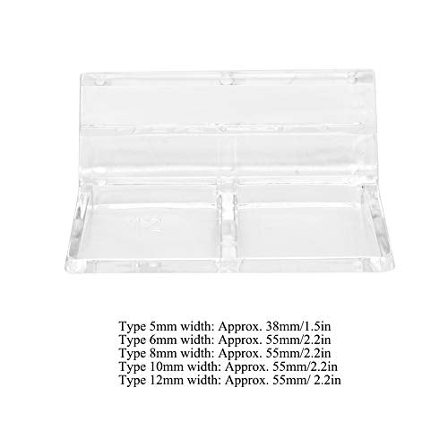TOPINCN 20Pcs Aquarium Glass Cover Clip, Acrylic Holder, Support Clamp, Accessory, Aquarium Fish (10mm) - size: 10mm