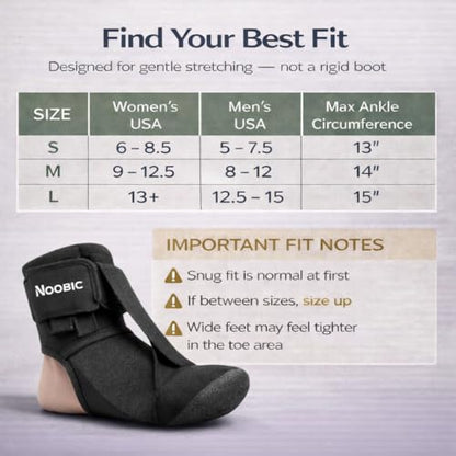 Plantar Fasciitis Night Splint, Foot Roller & Lacrosse Ball for Tension Relief, Foot Pain Relief Heel Spur, Arch Pain, Achilles Tendonitis, Comfortable and Gentle Foot Brace Men and Women (S) - size: Small