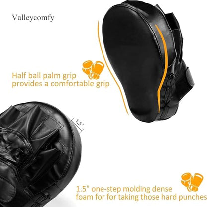 Valleycomfy Boxing Curved Focus Punching Mitts