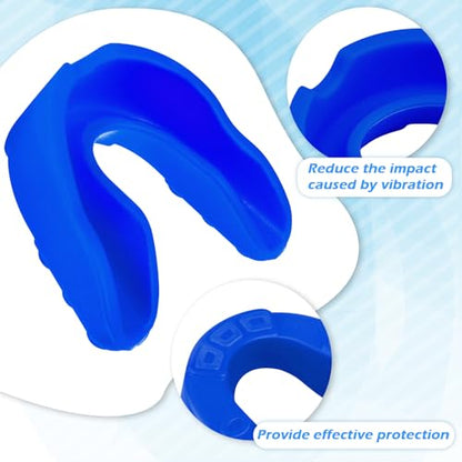 Frienda 50 Pcs Youth Football Mouth Guards Bulk Mouthpiece - color: Blue