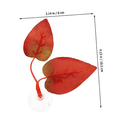 SUPVOX 2pcs Betta Fish Leaf Hammock Pad for Aquarium Betta Resting Bed Cups for Comfort and Spawning Simulation