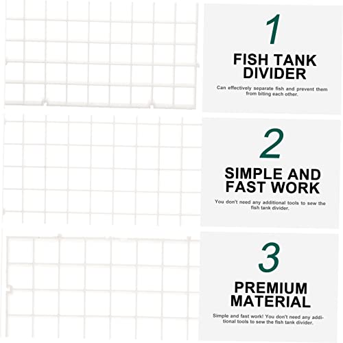 Kisangel 6pcs Fish Tank Divider Board Aquarium Compartment Material for Fish Breeding and Separation - size: 30X15cm