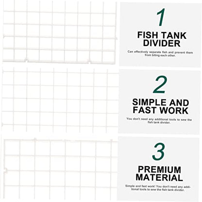 Kisangel 6pcs Fish Tank Divider Board Aquarium Compartment Material for Fish Breeding and Separation - size: 30X15cm