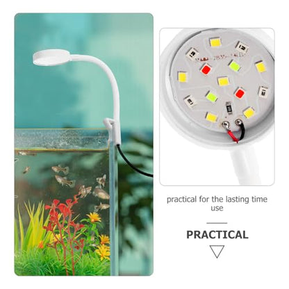 Homoyoyo Clip-Type Aquarium Light Fish Tank Lamp USB-Powered LED Aquarium Spot Light with High Brightness and Clamp Fixing for Aquatic Plants and Fish Tank Accessories