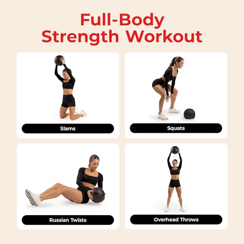 Sunny Health & Fitness Slam Medicine Ball - Sand-Filled, No-Bounce - size: 50 LB