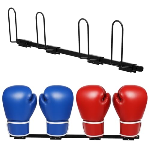 2 Sets Boxing Glove Storage Rack Wall Mount Dryer Holds 4 Pairs Boxing Glove Storage Garage Organizer Holder for Gym Home Training Room Shopping Center