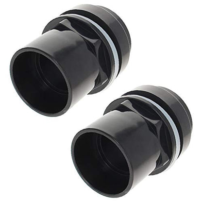 MroMax 50mm / 1.97" ID PVC Aquarium Water Pipe Connector Joint Straight Tubes Hose Connector Fish Tanks Accessories 2pcs - size: 2pcs 50mm