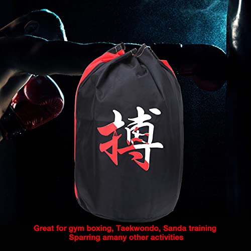 52 x 43 cm / 20.5 x 16.9 in Taekwondo Drawstring Backpacks, Oxford Cloth Unisex Gym Sports Bag, Taekwondo Sparring Backpack - size: Protective gear bag with the word fight