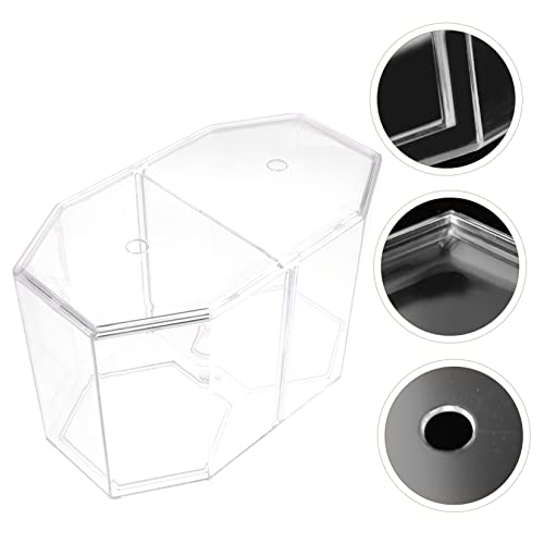 Toddmomy Betta Fish Breeding Box Clear Design Dual Room Isolation Tank for Small Fish and Shrimp Easy to Clean Incubation Box for