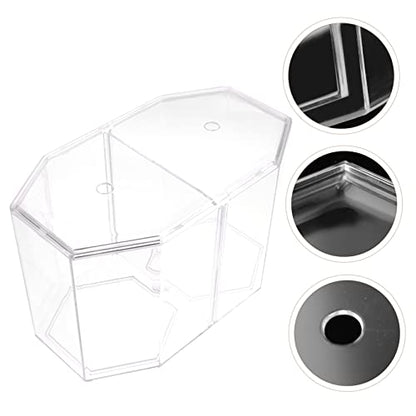 Toddmomy Betta Fish Breeding Box Clear Design Dual Room Isolation Tank for Small Fish and Shrimp Easy to Clean Incubation Box for