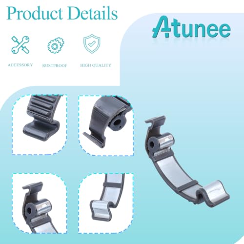 4 Pcs Top Cylinder Cover Snap Clip Buckle 503894701 Compatible with Husqvarna 346 351 353 356BT 356BF 357 359 435 435E 440E 445 450 450E 570 575 576 Chainsaw Replace 503894701 - color: Black