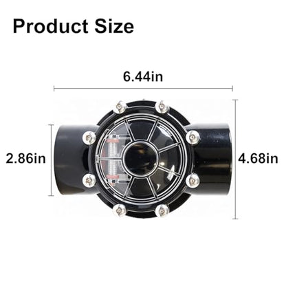 7305 Pool Check Valve Replacement 180 Degree for Jandy 2-Inch to 2-1/2-Inch Check Valve Compatible with Pool Pumps Heat Pumps and Spa Straight Through Flow