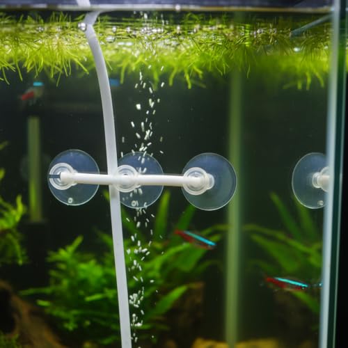 20Pcs Aquarium Suction Cup Clips Set, Fish Tank Air Line Holder, Clear Plastic for Glass Fish Supples