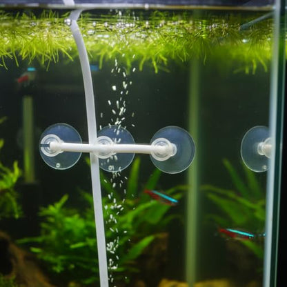 20Pcs Aquarium Suction Cup Clips Set, Fish Tank Air Line Holder, Clear Plastic for Glass Fish Supples