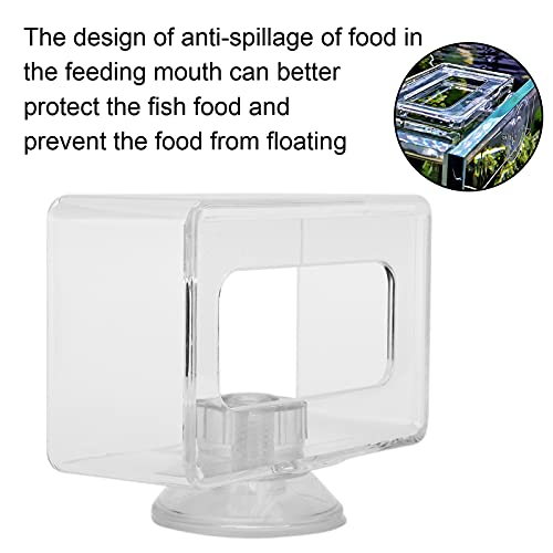 Fish Feeding Ring, Anti Floating Transparent Acrylic Aquarium Feeder, 6x10cm Fish Food Feeding Accessory, 4.33in Length 0.13lb Weight (Large Size 10 * 16cm) - size: Large size 10*16cm