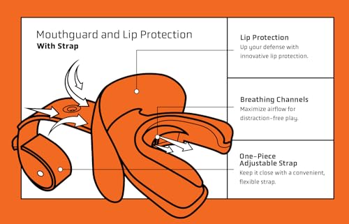 Vettex Adult Football Mouthguard, Orange