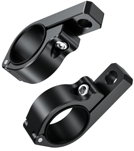 BRCOVAN Light Bar Mounts 2PCS, Aluminum Alloy Off-Road LED Light Mounting Bracket, Fit for Round Rails 0.75" / 0.875'' / 1" / 1.125'' /1.26" / 1.375'' in Diameter, for Motorcycle ATV UTV Boat Truck