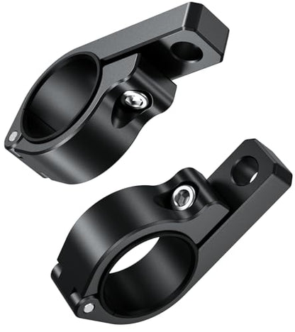BRCOVAN Light Bar Mounts 2PCS, Aluminum Alloy Off-Road LED Light Mounting Bracket, Fit for Round Rails 0.75" / 0.875'' / 1" / 1.125'' /1.26" / 1.375'' in Diameter, for Motorcycle ATV UTV Boat Truck