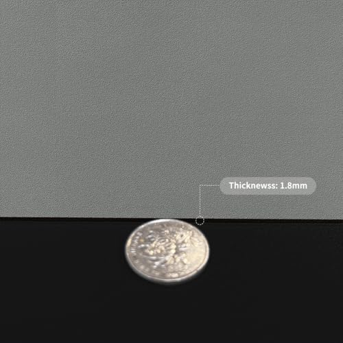 Table Pad - Used for Square Table Waterproof and Easy to Clean Good Flatness Easy to Used for Dining Table(Black+Gray 46x46)