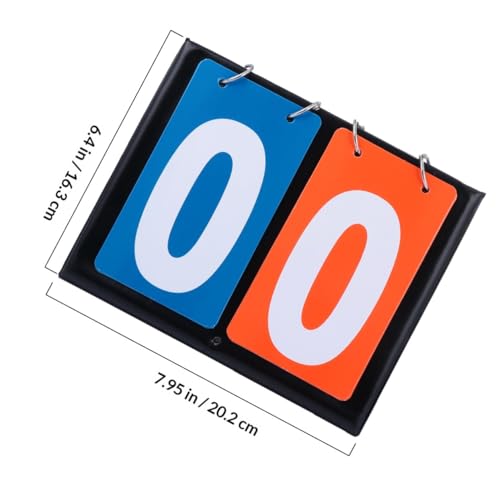 PRETYZOOM Double-Sided Flip Score Counter 2-Digit Manual Score Flipper for Sports Game Night and Training