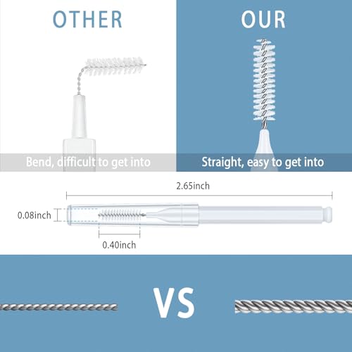 Shower Head Cleaning Brush for Small Hole,Multifunctional Shower Head Cleaner Tool Anti-Clogging Nozzle with Storage Boxes, Showerhead Cleaning Brushes Picks for Household Bathroom, White
