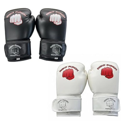 Boxing Gloves for Men, PU Leather MMA Sparring Gloves for Muay Thai & Kickboxing with Wrist Support, Heavy Bag Training - color: Black