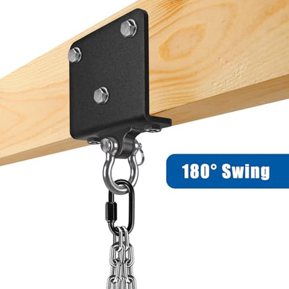Kipika Heavy Bag Hanger Wall Mount Punching, Heavy Duty Boxing Bag Bracket for Home Gym Indoor Training, Adjustable & Rotatable Punching Bag Bracket for Boxing, Muay Thai - color: ‎E: 180° Swivel Beam Hanger